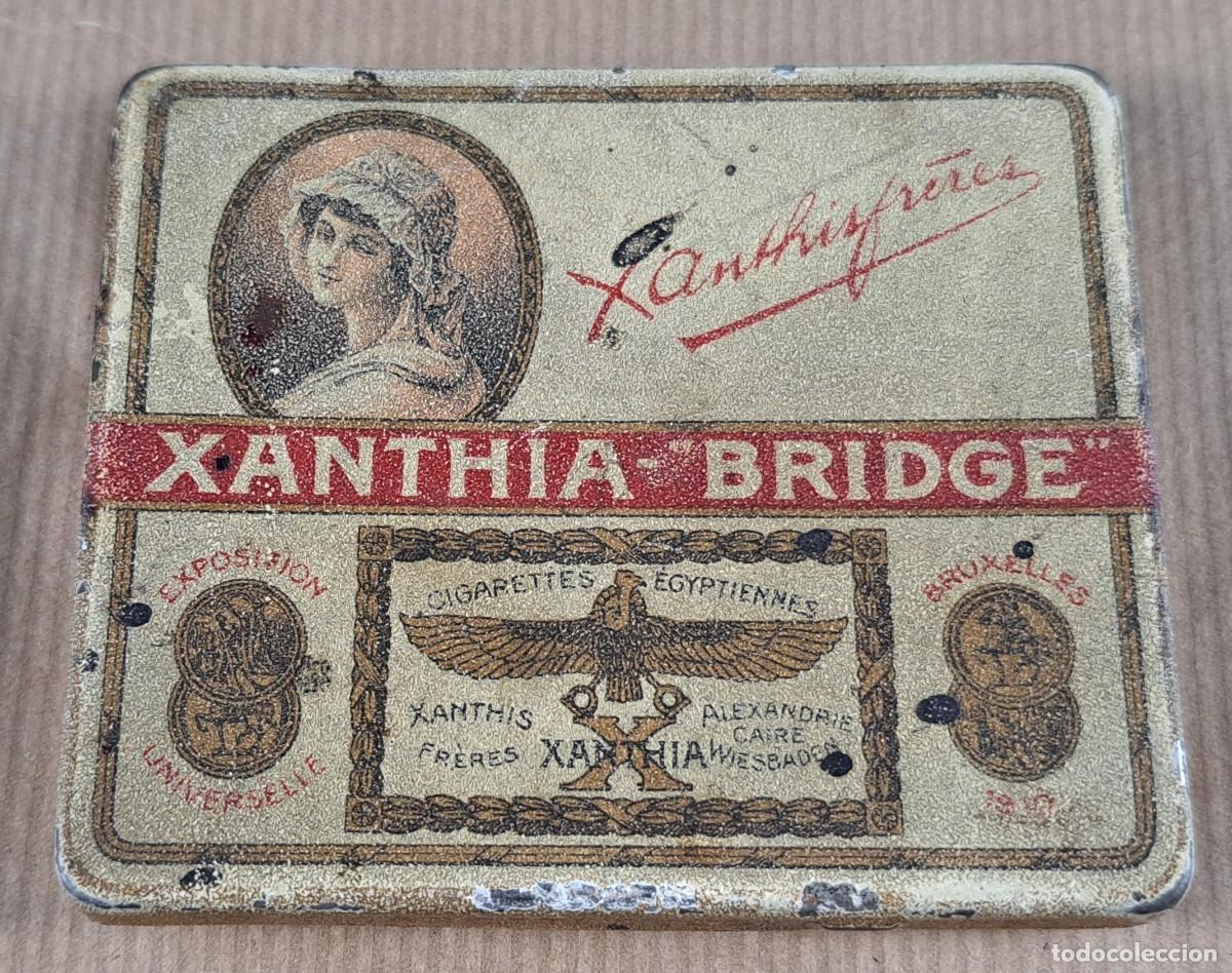 Cajas y cajitas met&aacute;licas: Caja de lata &ldquo;Xanthia Bridge &ndash; Xanthis Fr&egrave;res&rdquo; (Cigarettes &Eacute;gyptiennes, ca. 1897)