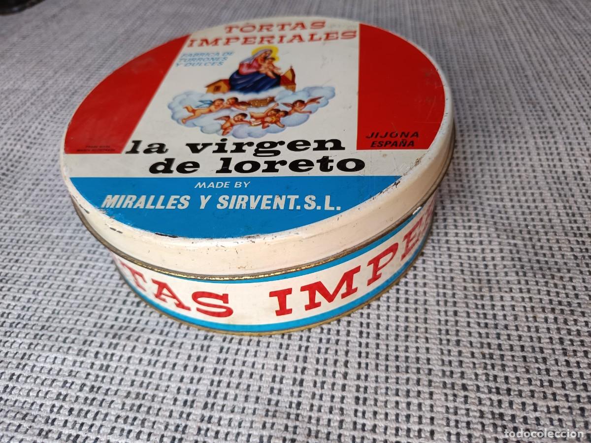 Cajas y cajitas met&aacute;licas: Envase lata tortas imperiales virgen de loreto