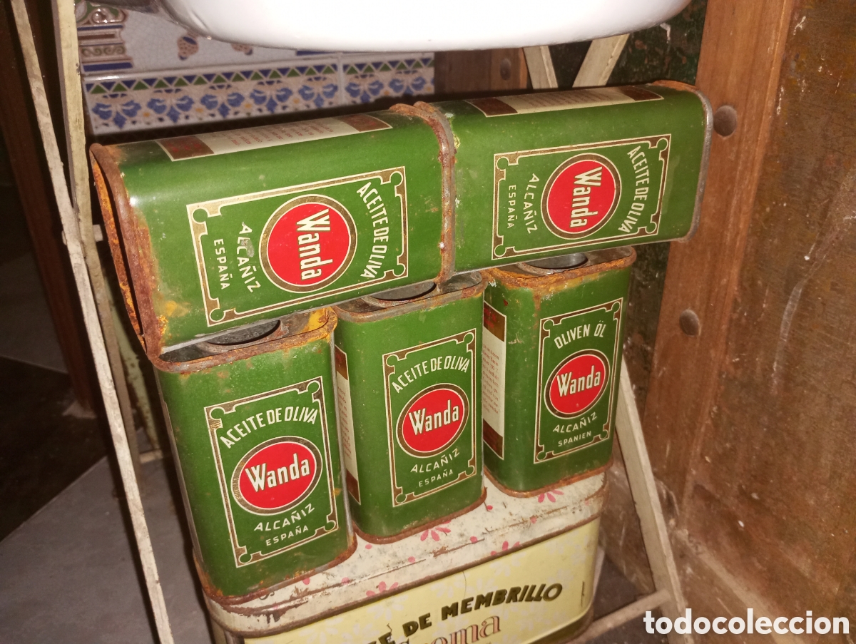 Cajas y cajitas met&aacute;licas: Peque&ntilde;a lata aceite Wanda Alca&ntilde;iz