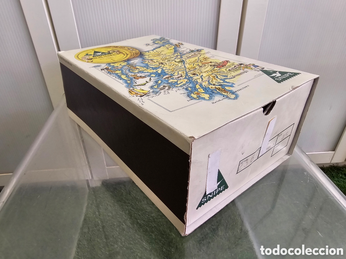 Cajas y cajitas met&aacute;licas: Caja de colecci&oacute;n, Snipe Highlanders, zapatos, original a&ntilde;os 70