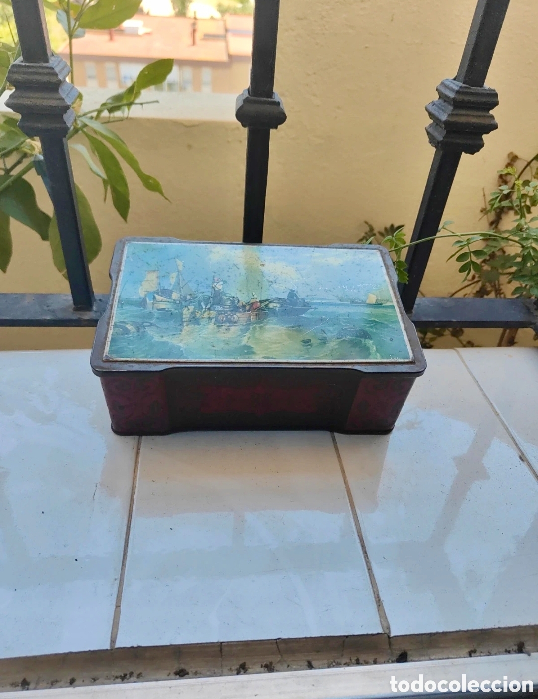 Cajas y cajitas met&aacute;licas: ANTIGUA CAJA HOJADELATA HELLER