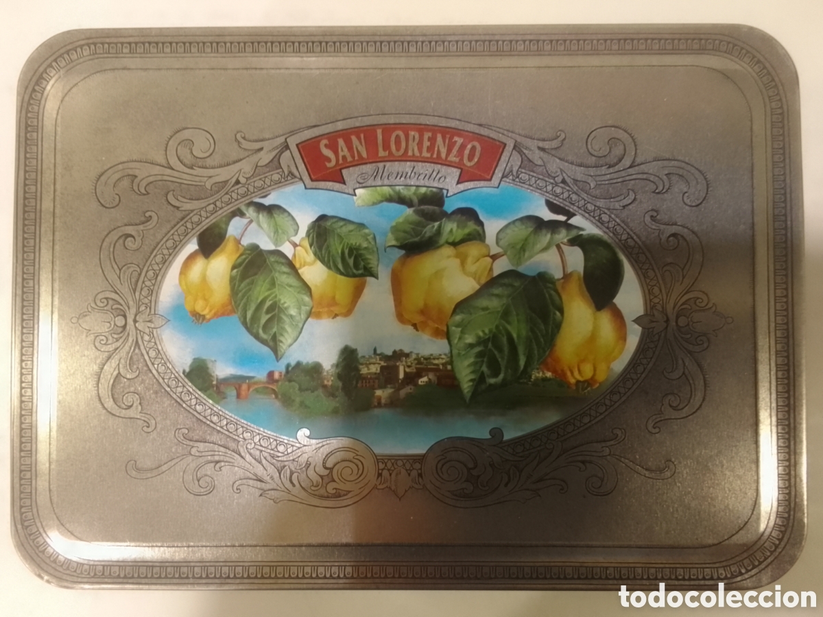 Cajas y cajitas met&aacute;licas: Caja met&aacute;lica vac&iacute;a Membrillo SAN LORENZO.