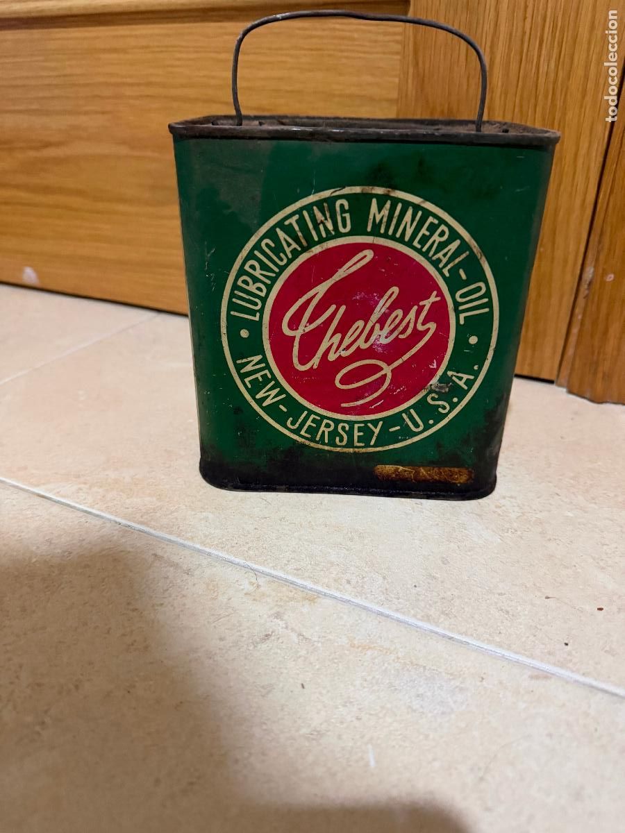 Cajas y cajitas met&aacute;licas: Lata de lubricante chebest New Jersey usa