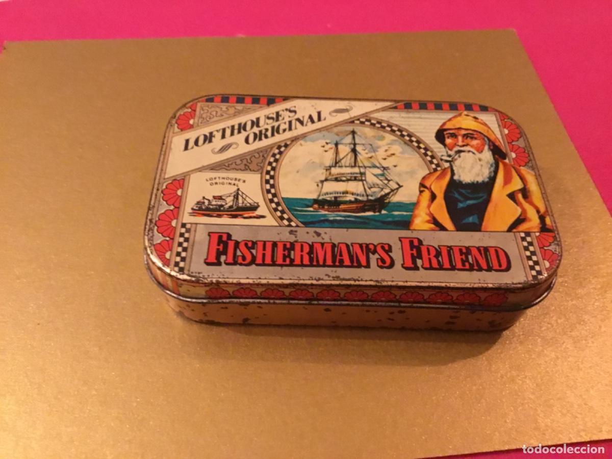 Cajas y cajitas met&aacute;licas: CAJA DE METAL, LATA, FISHERMAN'S FRIEND. lofthouse's original fishermans. TIN BOX