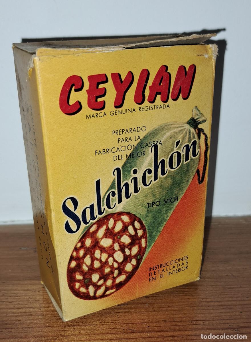 Cajas y cajitas met&aacute;licas: CEYLAN - PARA EL PREPARADO DE LOS MEJORES SALCHICHONES - MANUFACTURAS CEYLAN - VALENCIA - A&Ntilde;OS 60