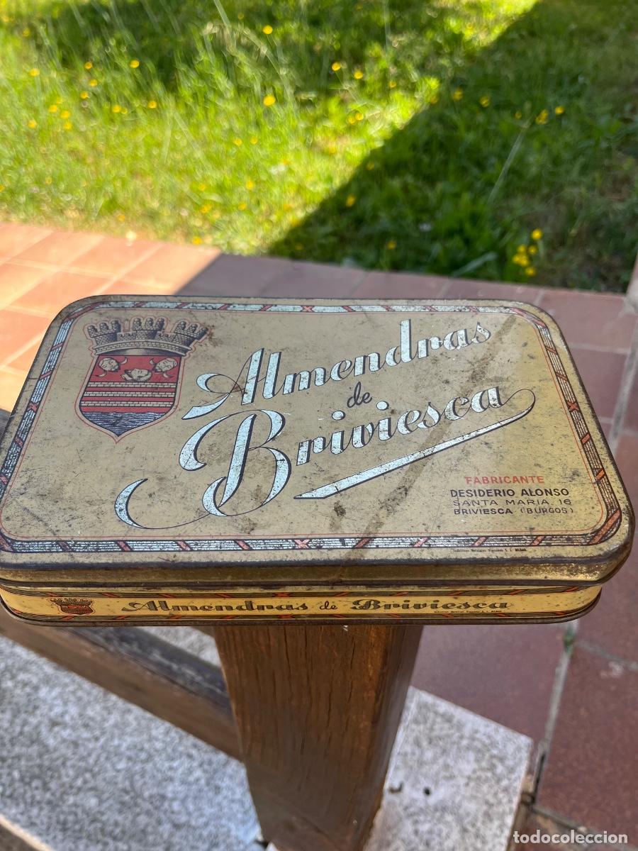 Cajas y cajitas met&aacute;licas: Caja chapa, Almendras de Briviesca, Desiderio Alonso