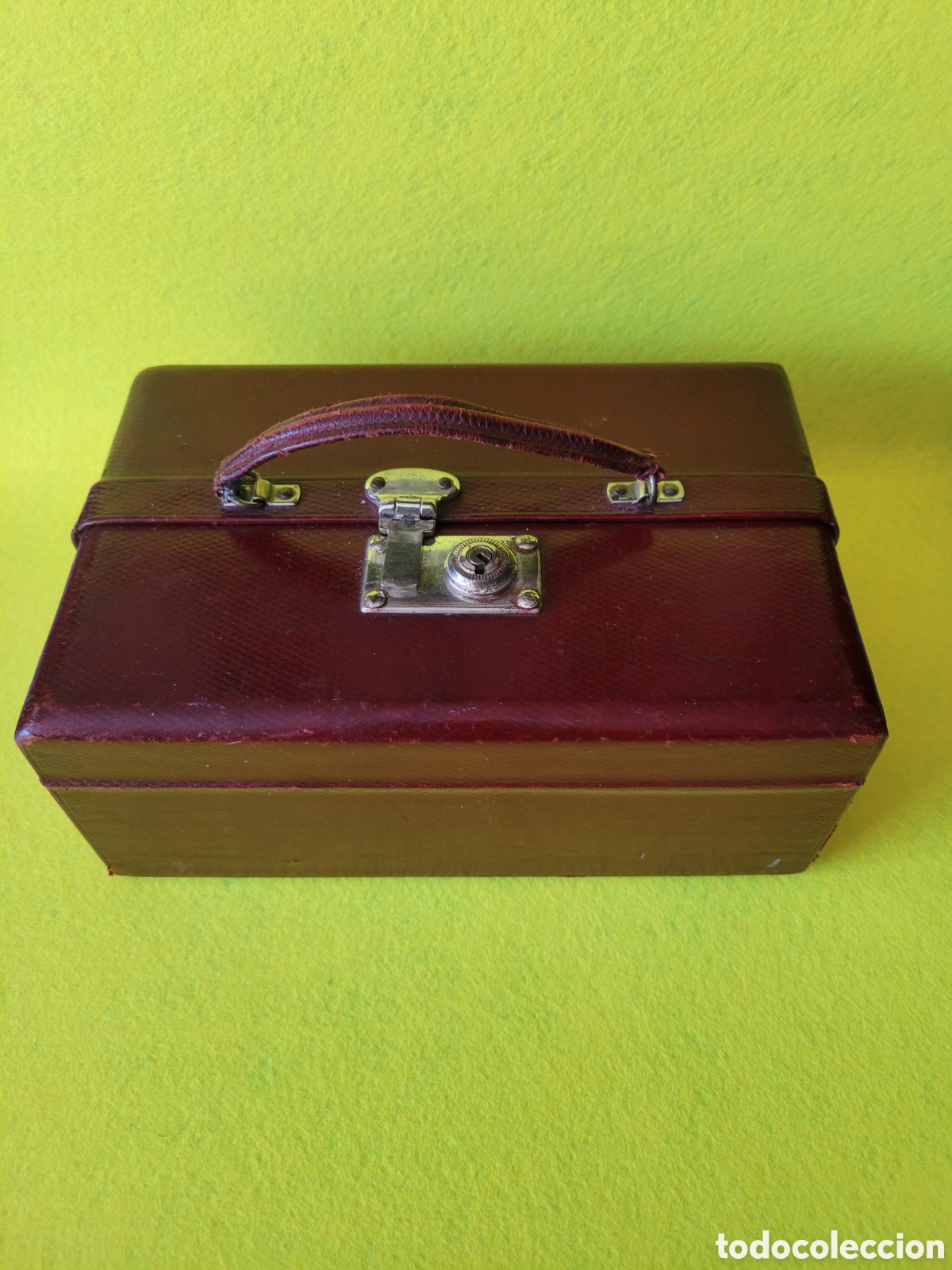 Cajas y cajitas met&aacute;licas: ANTIGUO JOYERO DE PIEL