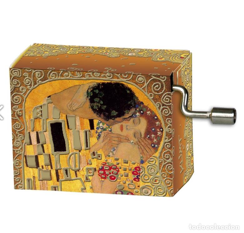 Cajas y cajitas met&aacute;licas: CAJA DE MUSICA PARA ELISA/BEETHOVEN KLIMT/EL BESO. NUEVO