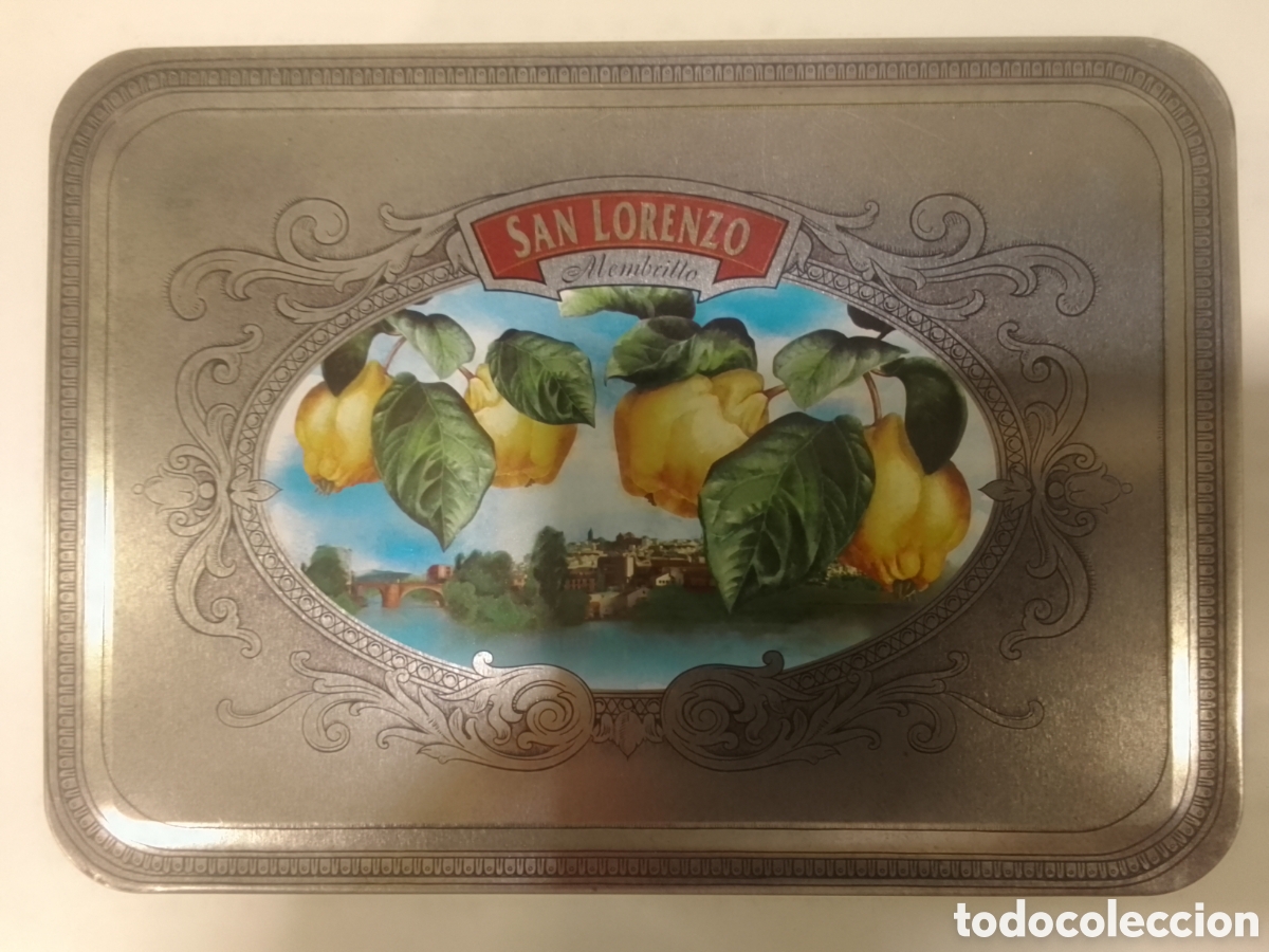 Cajas y cajitas met&aacute;licas: Caja met&aacute;lica vac&iacute;a Membrillo SAN LORENZO.