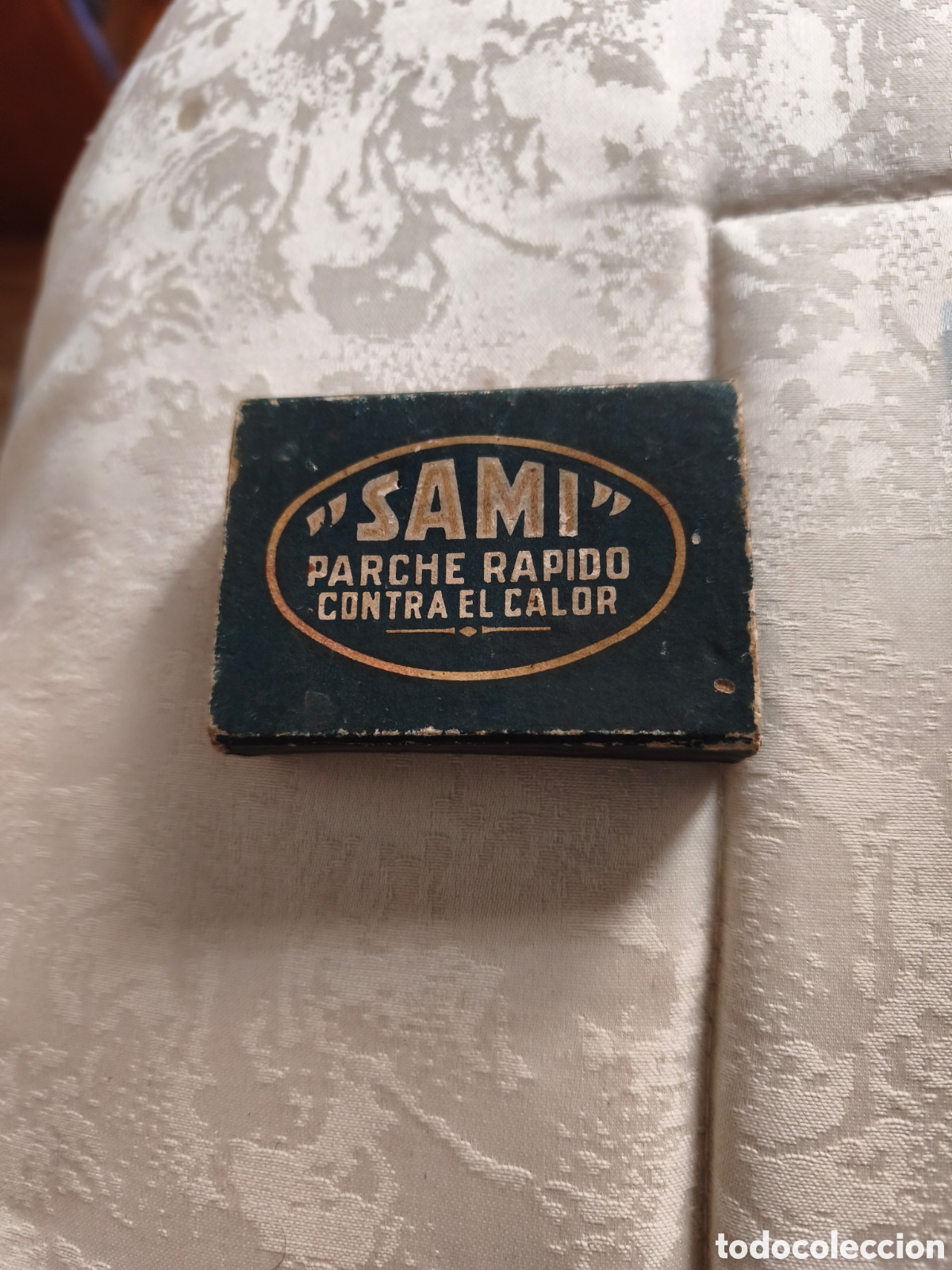 Cajas y cajitas met&aacute;licas: Antigua caja de cart&oacute;n .Parche r&agrave;pido SAMI