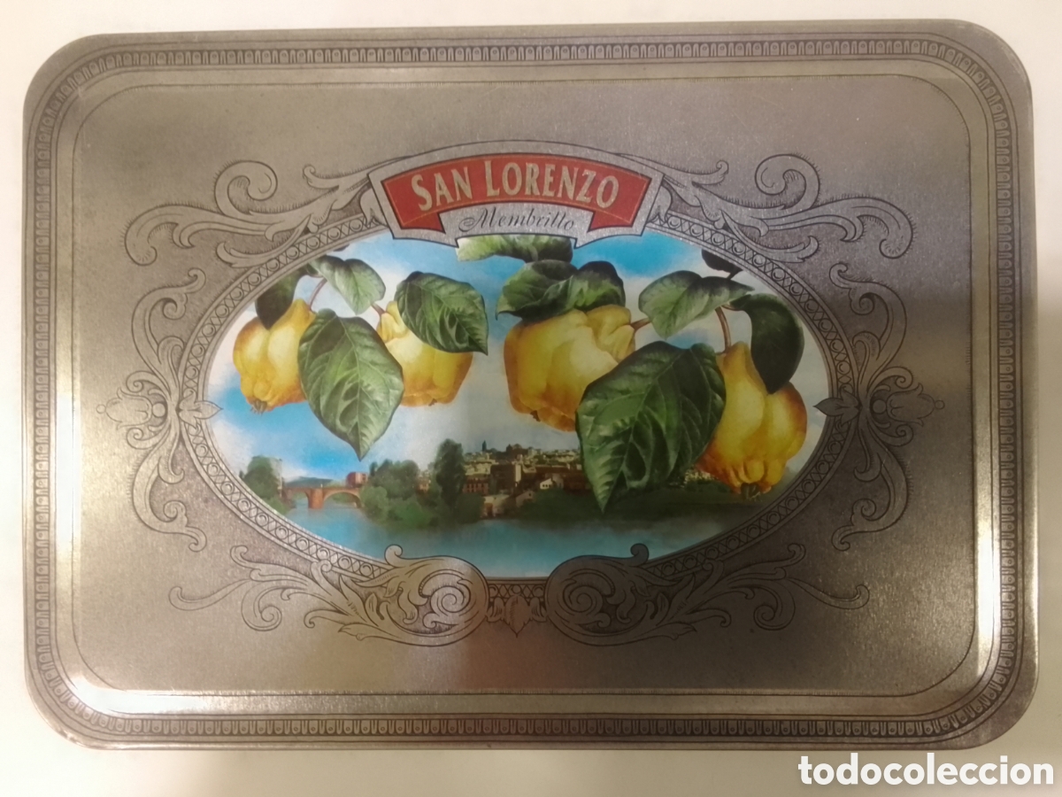 Cajas y cajitas met&aacute;licas: Caja met&aacute;lica vac&iacute;a Membrillo SAN LORENZO.
