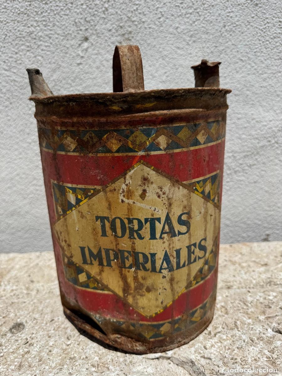Cajas y cajitas met&aacute;licas: Lata hojalata la industrial turronera f&aacute;brica turrones y dulces tortas imperiales jijona 25x20cms