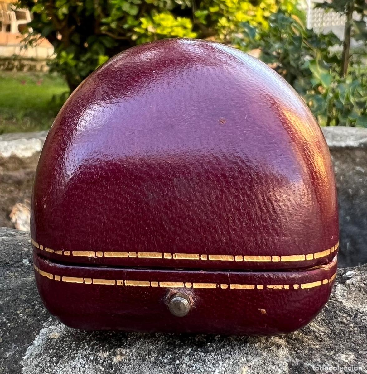 Cajas y cajitas met&aacute;licas: Antiguo estuche, caja o cajita de joyer&iacute;a Seoane - Santander