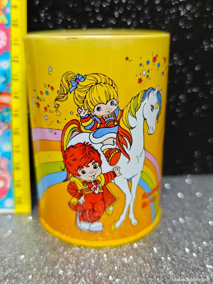Cajas y cajitas met&aacute;licas: ANTIGUo BOTE PARA LAPICES RAINBOW BRITE A&Ntilde;OS 90