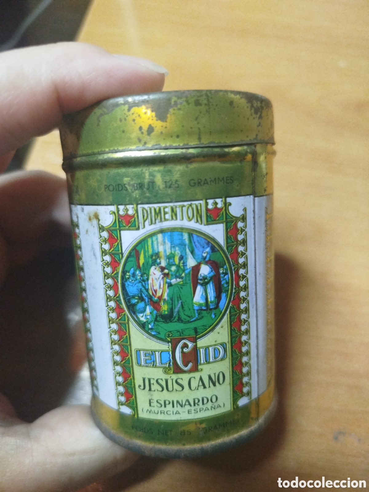 Cajas y cajitas met&aacute;licas: Caja de piment&oacute;n. Jes&uacute;s Cano Espinardo el Cid.
