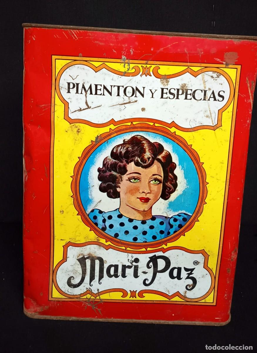 Cajas y cajitas met&aacute;licas: GRAN LATA PIMENT&Oacute;N MARI-PAZ
