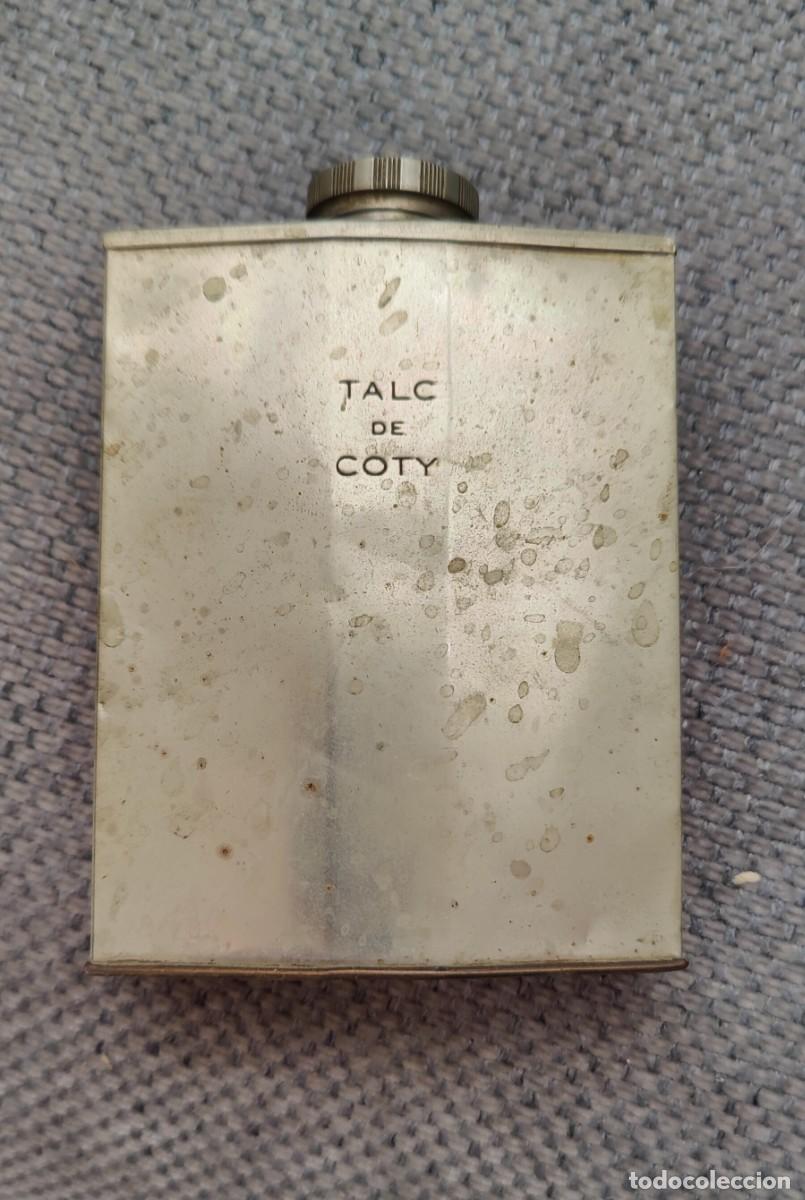 Cajas y cajitas met&aacute;licas: Botella/ Petaca para polvos de talco COTY Art Deco