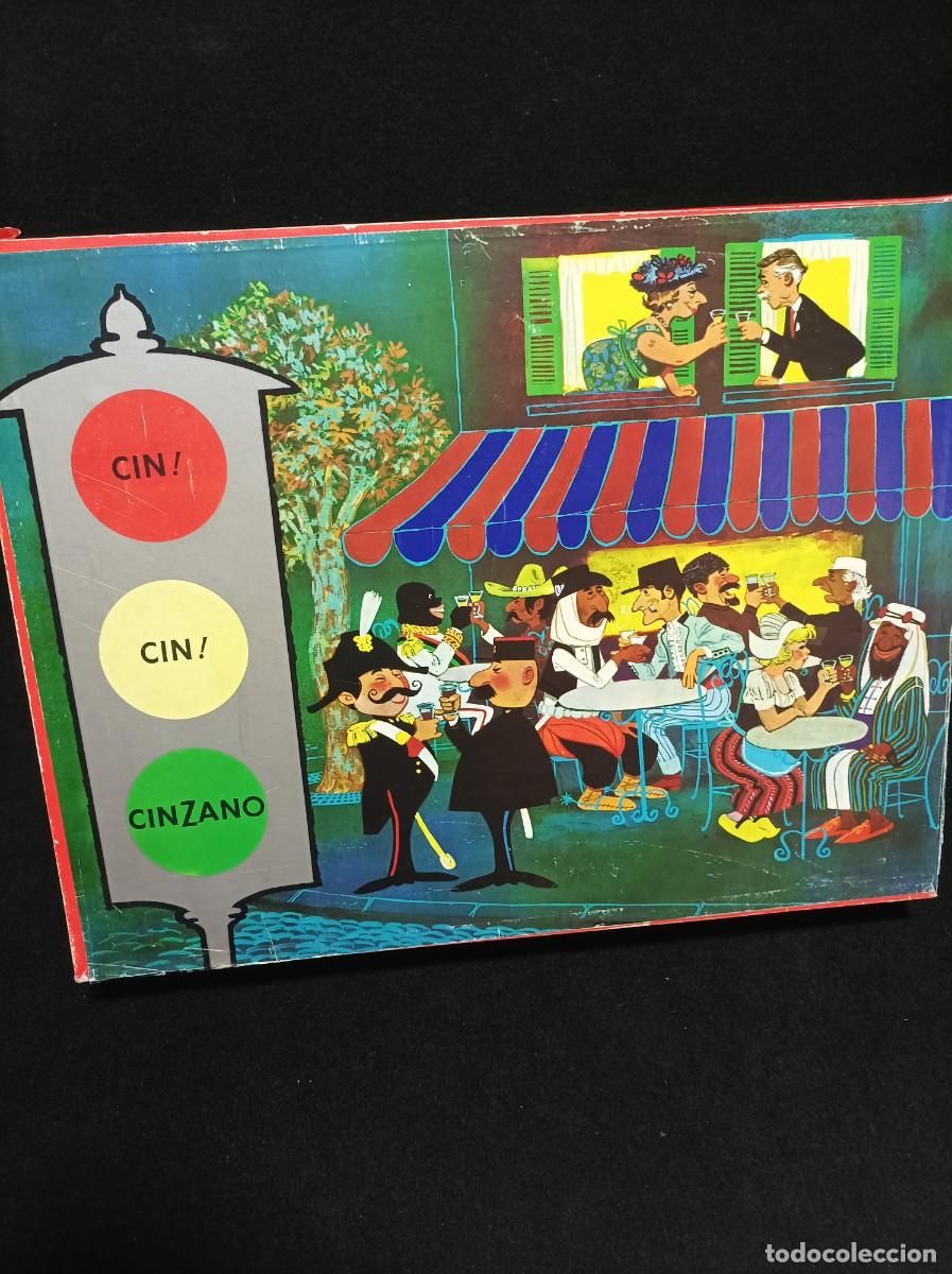 Cajas y cajitas met&aacute;licas: CAJA DE CINZANO - PUBLICIDAD CIN CIN CINZANO - VERM&Uacute; EN TERRAZA