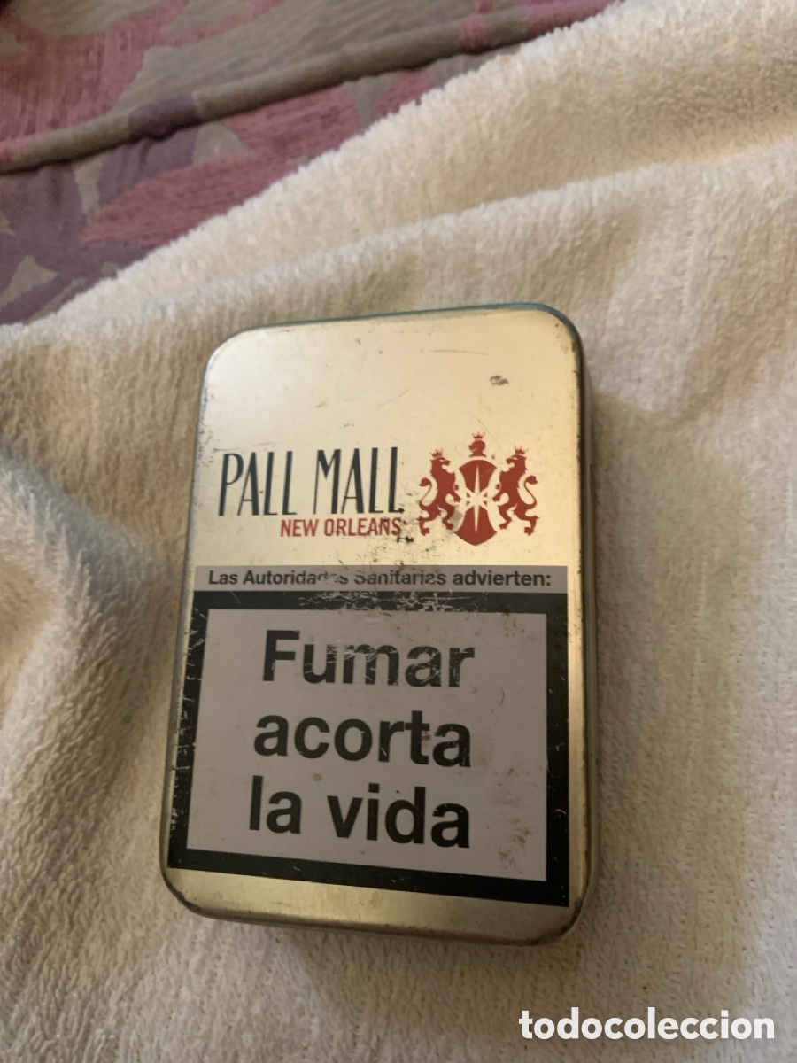 Cajas y cajitas met&aacute;licas: Caja cigarrillos pall mall tabaco pall mall cigars