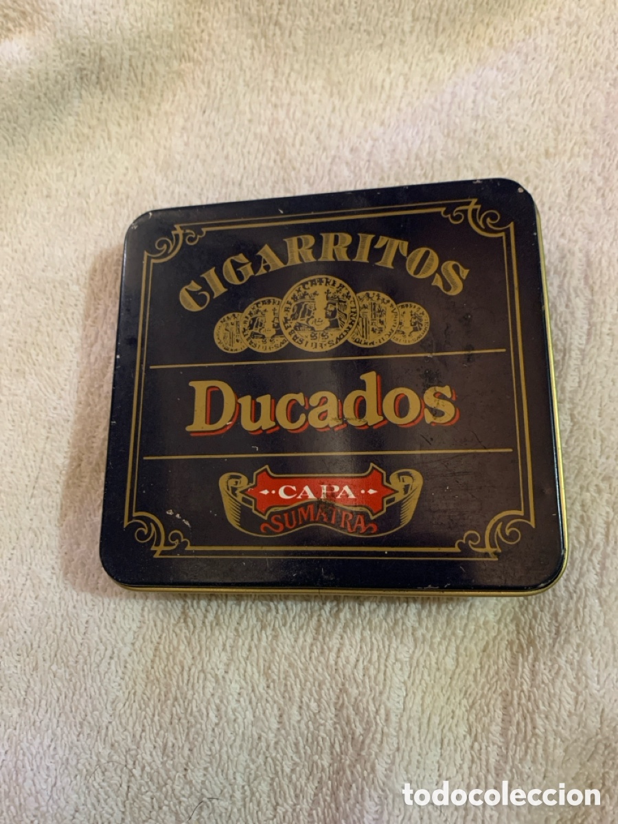 Cajas y cajitas met&aacute;licas: Cajita met&aacute;lica ducados cigarrillos caja tabaco ducados