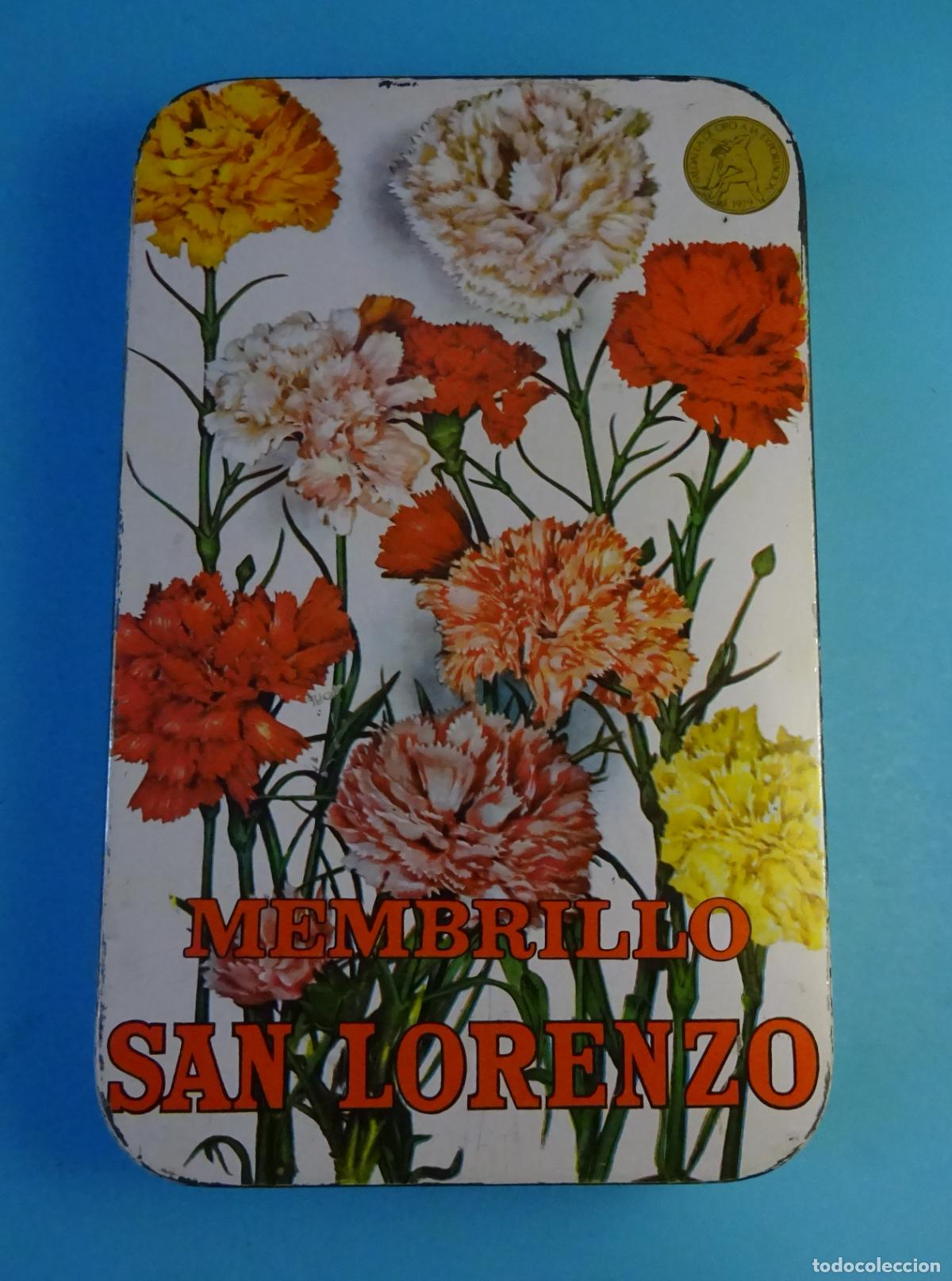 Cajas y cajitas met&aacute;licas: LATA MEMBRILLO SAN LORENZO. SUCRES DE LORENZO ESTEPA AGUILAR. PUENTE GENIL. CAJA MET&Aacute;LICA