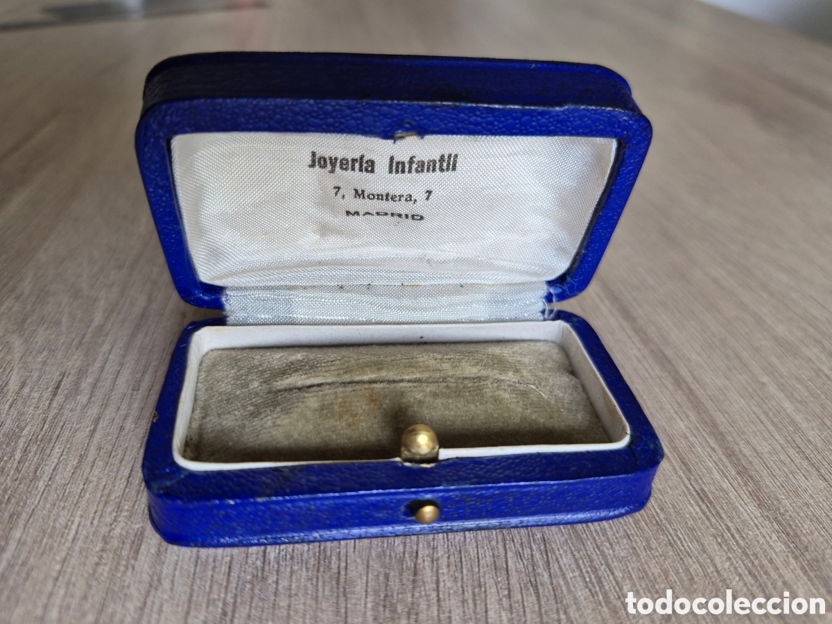 Cajas y cajitas met&aacute;licas: Caja Estuche de la Joyer&iacute;a Infantil - Montera , 7 - Madrid - 7 x 4,2 x 2,8 cm. - Excelente . Bonita