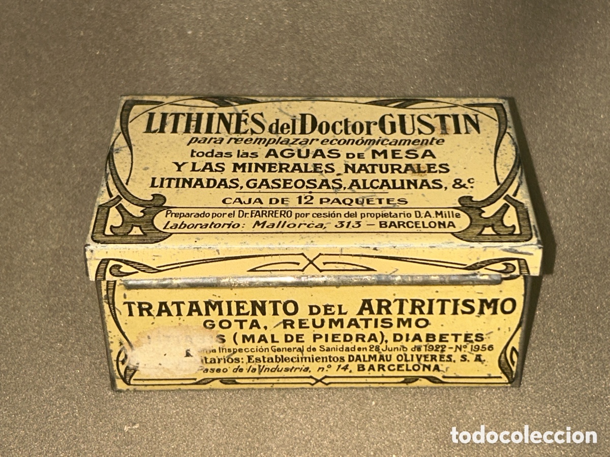 Cajas y cajitas met&aacute;licas: CAJITA LITHINES DEL DR. GUSTIN *VER FOTOS*