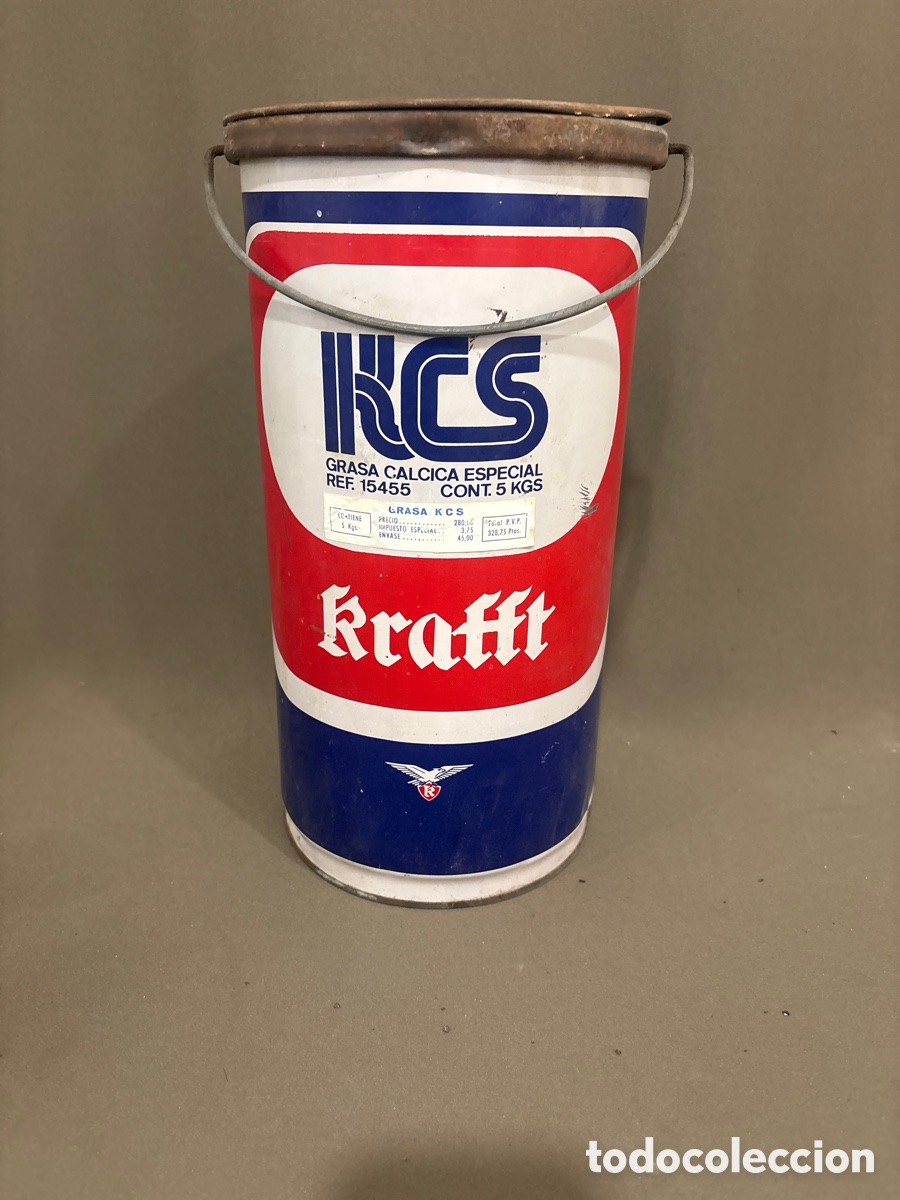 Cajas y cajitas met&aacute;licas: Bote grande KRAFFT - GRASA CALCICA ESPECIAL, 5 KG. KCS - 328 PTS.