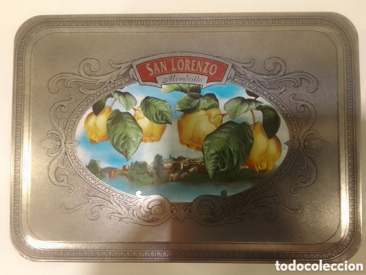 Cajas y cajitas met&aacute;licas: Caja met&aacute;lica vac&iacute;a Membrillo SAN LORENZO.