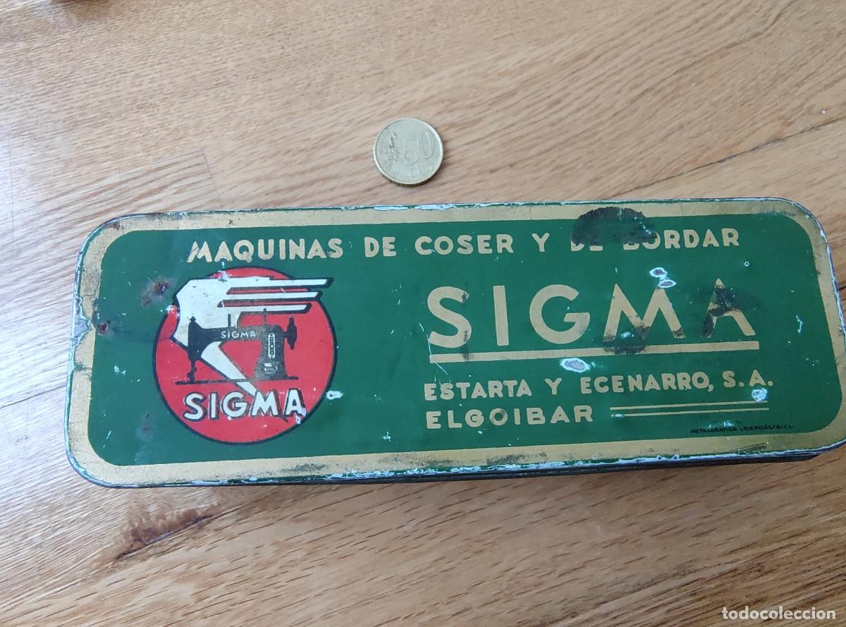 Cajas y cajitas met&aacute;licas: Lata m&aacute;quina coser Sigma Elgoibar