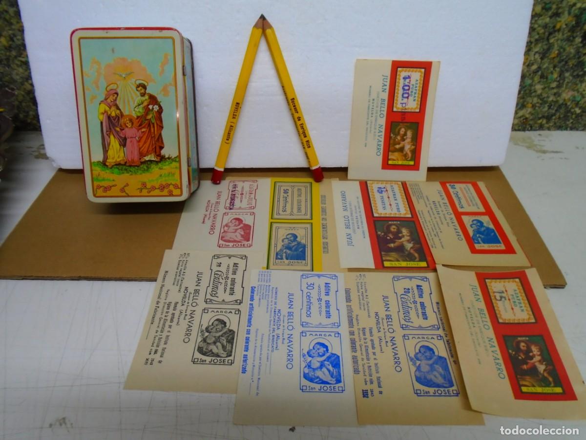 Cajas y cajitas met&aacute;licas: AZAFRANES Y CONDIMENTOS&rdquo;SAN JOSE&rdquo;NOVELDA(ALICANTE)CAJA METALICA,LAPICES,ETIQUETAS,VER .
