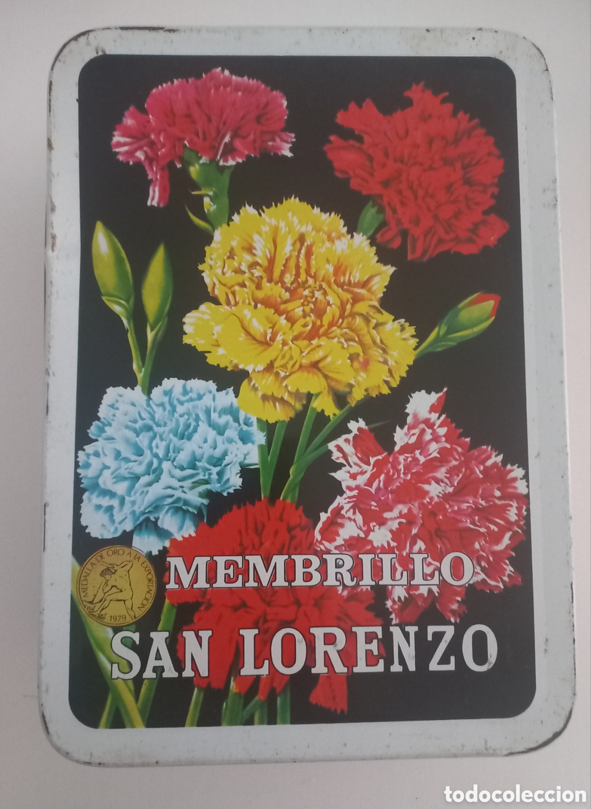 Cajas y cajitas met&aacute;licas: Caja met&aacute;lica antigua de Membrillo San Lorenzo &ndash; Conservas San Lorenzo &ndash; Puente Genil &ndash; Vintage