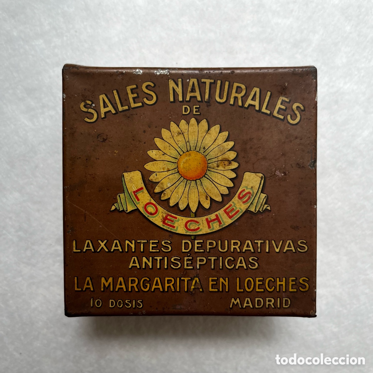 Cajas y cajitas met&aacute;licas: BOTE / LATA / SALES NATURALES BALNEARIO LA MARGARITA EN LOECHE / MADRID