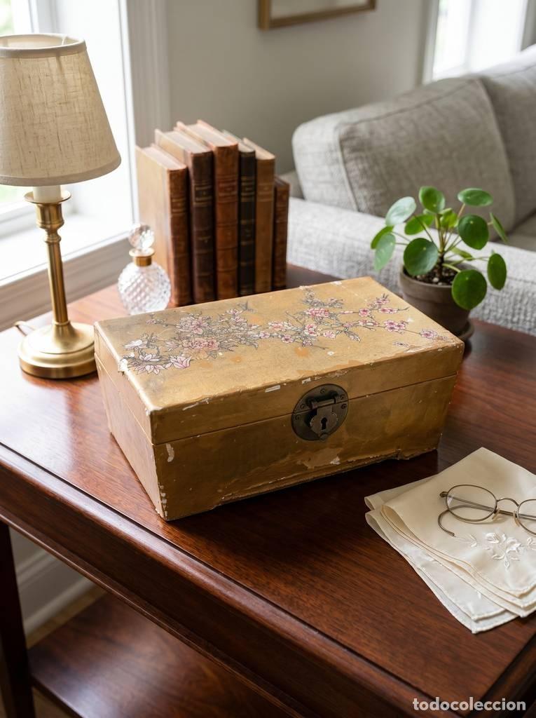 Cajas y cajitas met&aacute;licas: CAJA DE MADERA Y PIEL