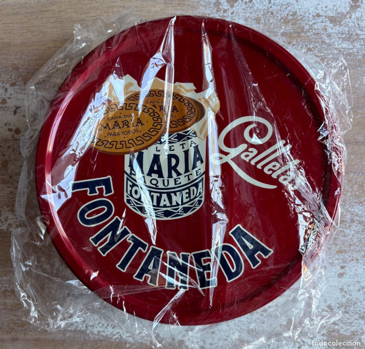 Cajas y cajitas met&aacute;licas: Caja met&aacute;lica de publicidad Galletas Mar&iacute;a Fontanera.