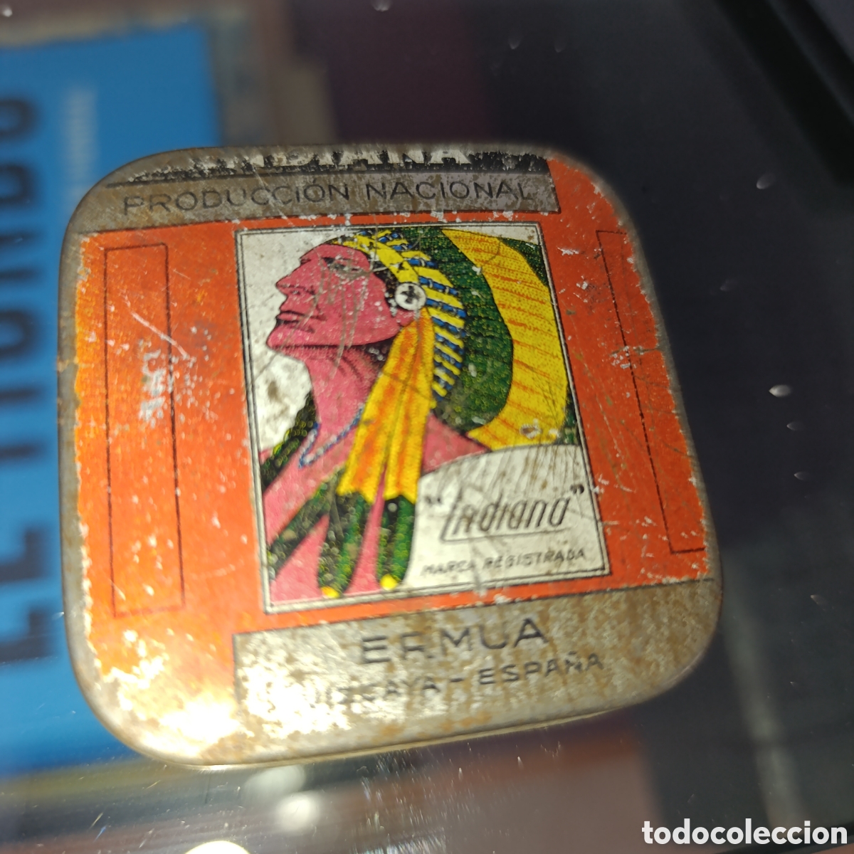 Cajas y cajitas met&aacute;licas: Ermua, Vizcaya,caja met&aacute;lica antigua dise&ntilde;ada para contener cintas de m&aacute;quina de escribir