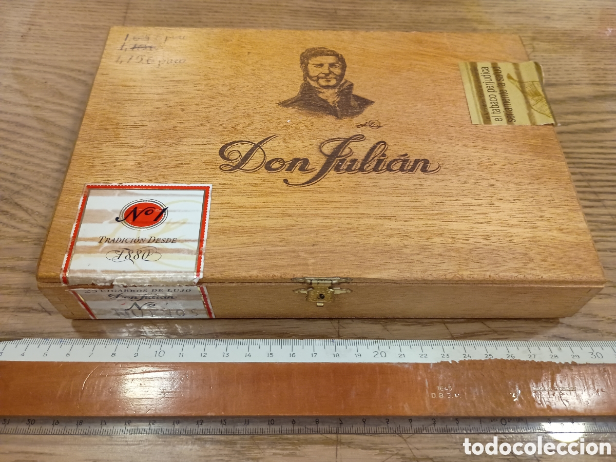 Cajas y cajitas met&aacute;licas: DON JULI&Aacute;N - CAJA DE PUROS / CIGARROS DE MADERA - ORIGINAL