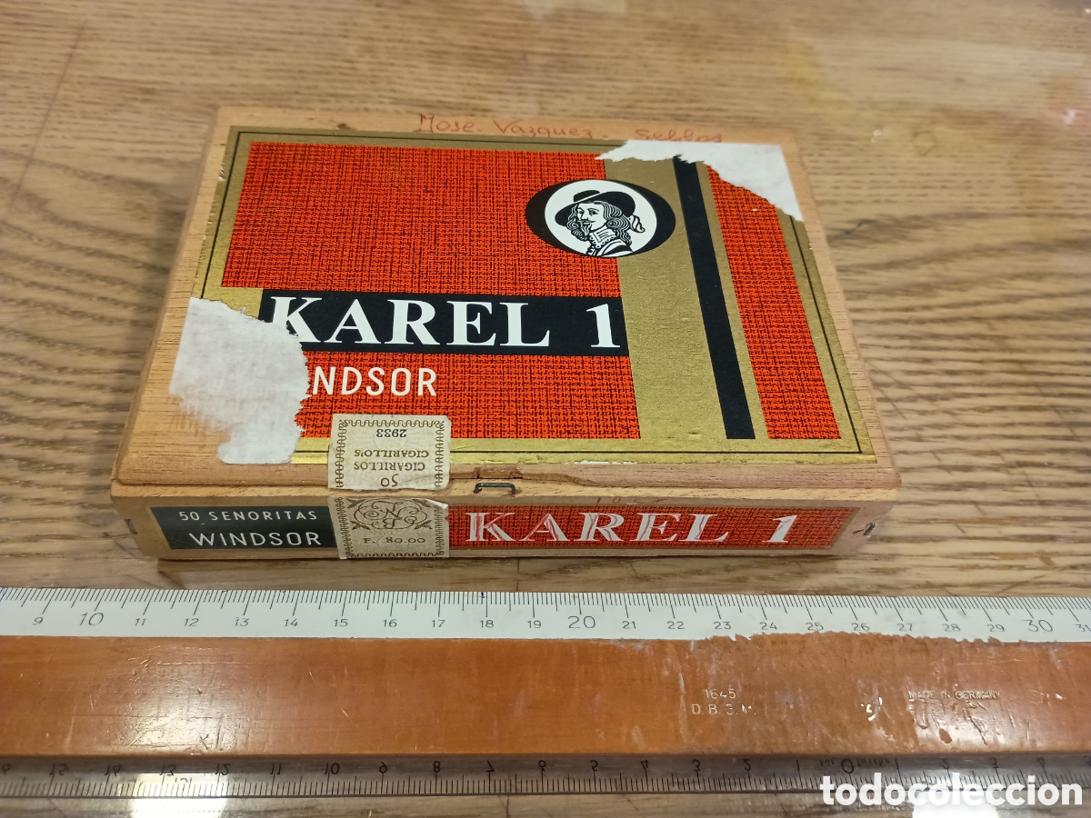 Cajas y cajitas met&aacute;licas: KAREL 1 WINDSOR - CAJA DE PUROS / CIGARROS DE MADERA - ORIGINAL