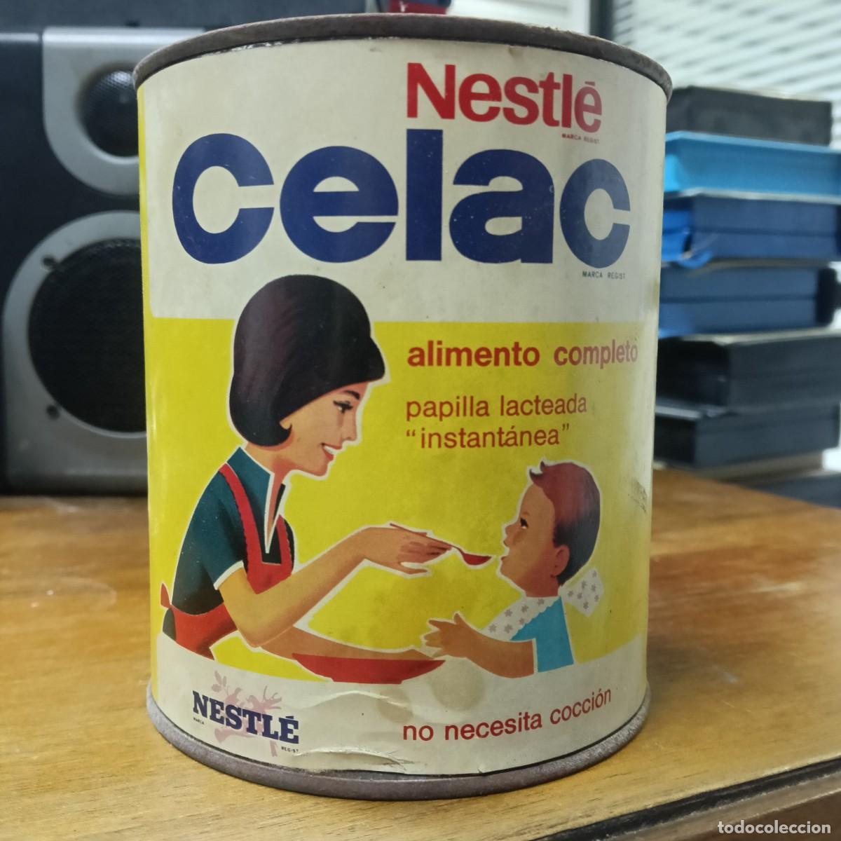 Cajas y cajitas met&aacute;licas: LATA VINTAGE - CELAC DE NESTLE - VACIA