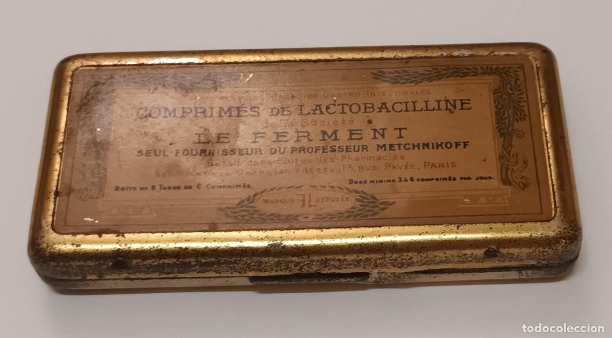 Cajas y cajitas met&aacute;licas: CAJA VAC&Iacute;A / LATA MET&Aacute;LICA - COMPRIM&Eacute;S DE LACTOBACILLINE - LE FERMENT
