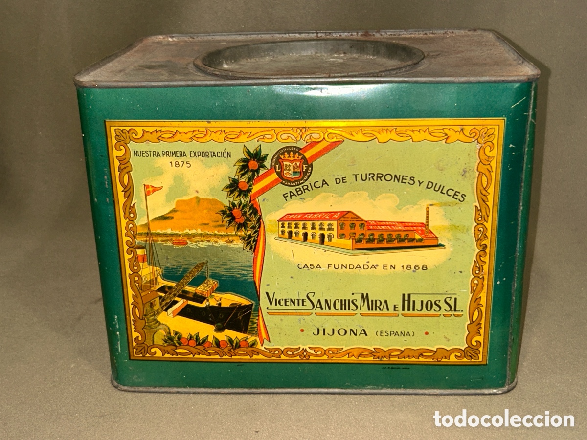 Cajas y cajitas met&aacute;licas: CAJA, LATA F&Aacute;BRICA DE TURRONES Y DULCES VICENTE SANCH&Iacute;S MIRA E HIJOS S.L. ANTIU-XIXONA