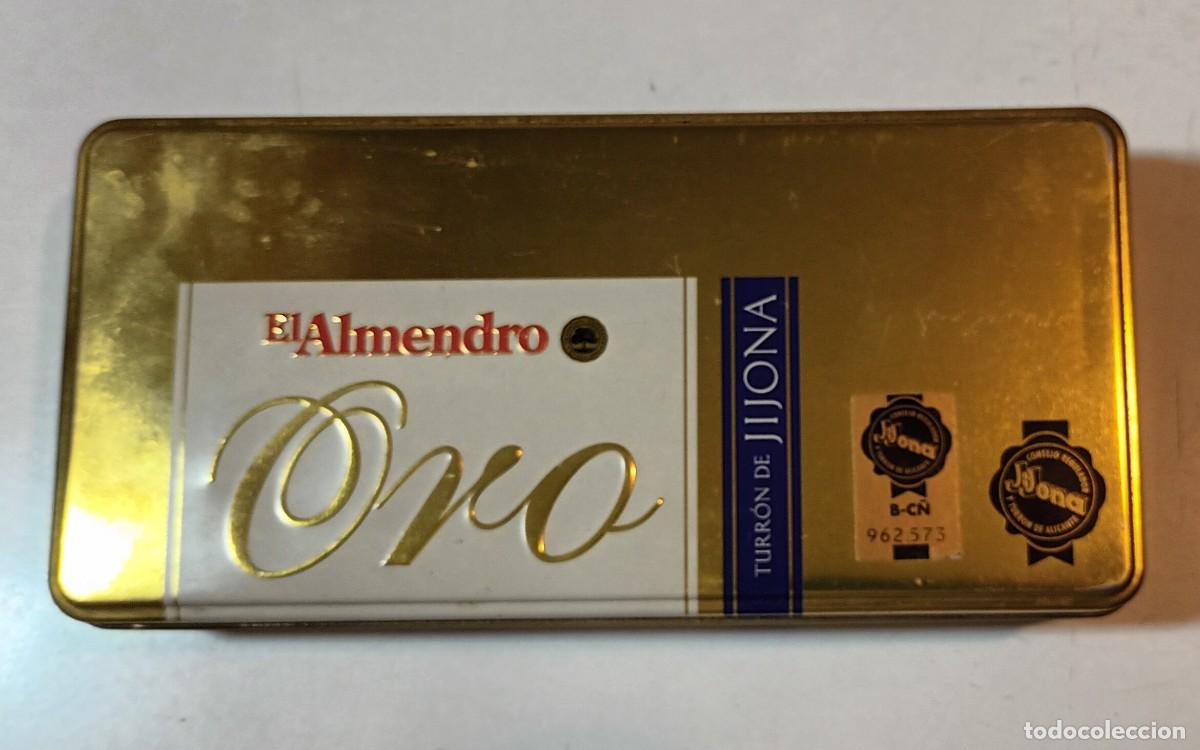Cajas y cajitas met&aacute;licas: CAJA VAC&Iacute;A / LATA MET&Aacute;LICA - TURR&Oacute;N DE JIJONA EL ALMENDRO ORO