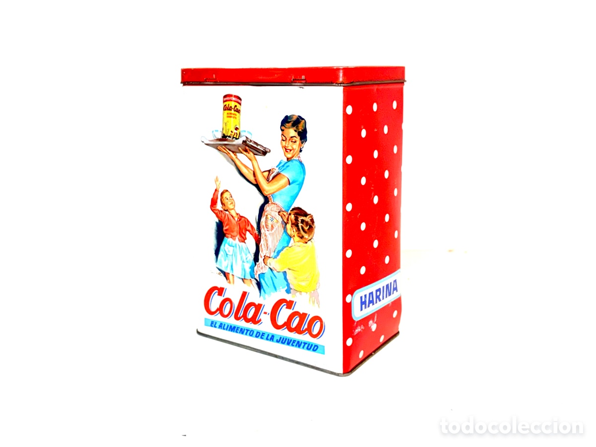 Cajas y cajitas met&aacute;licas: Latas Cola Cao edicion cocina Espa&ntilde;a 1970&rsquo;s