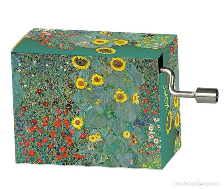 Cajas y cajitas met&aacute;licas: NUEVA CAJA DE MUSICA LIBRE COMO EL VIENTO KLIMT/FARMGARDEN
