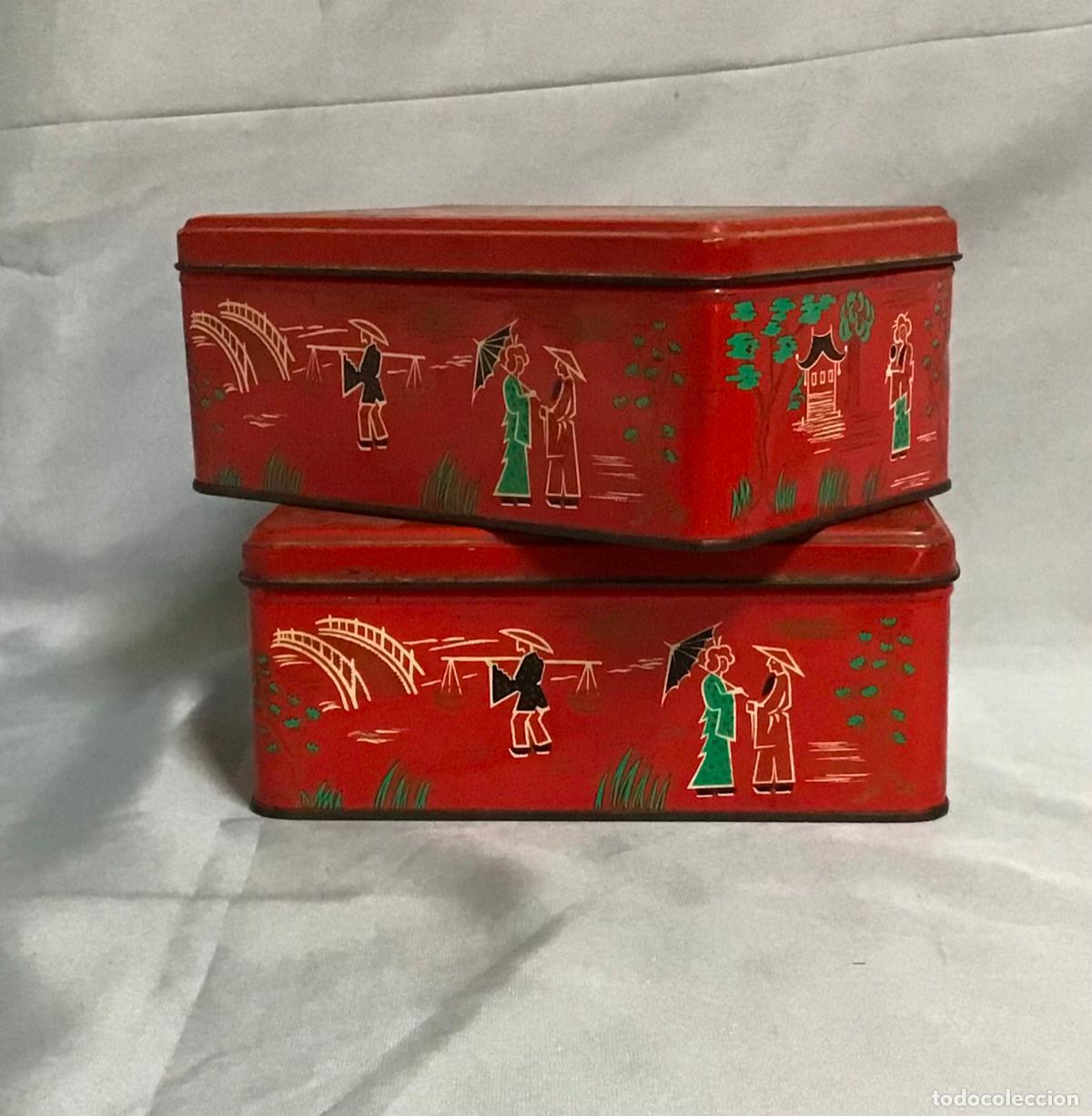 Cajas y cajitas met&aacute;licas: ANTIGUAS CAJAS MET&Aacute;LICAS LITOGRAFIADAS A&Ntilde;OS 60/70