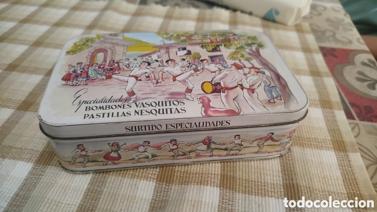 Cajas y cajitas met&aacute;licas: Caja met&aacute;lica original confiter&iacute;a Goya de Vitoria