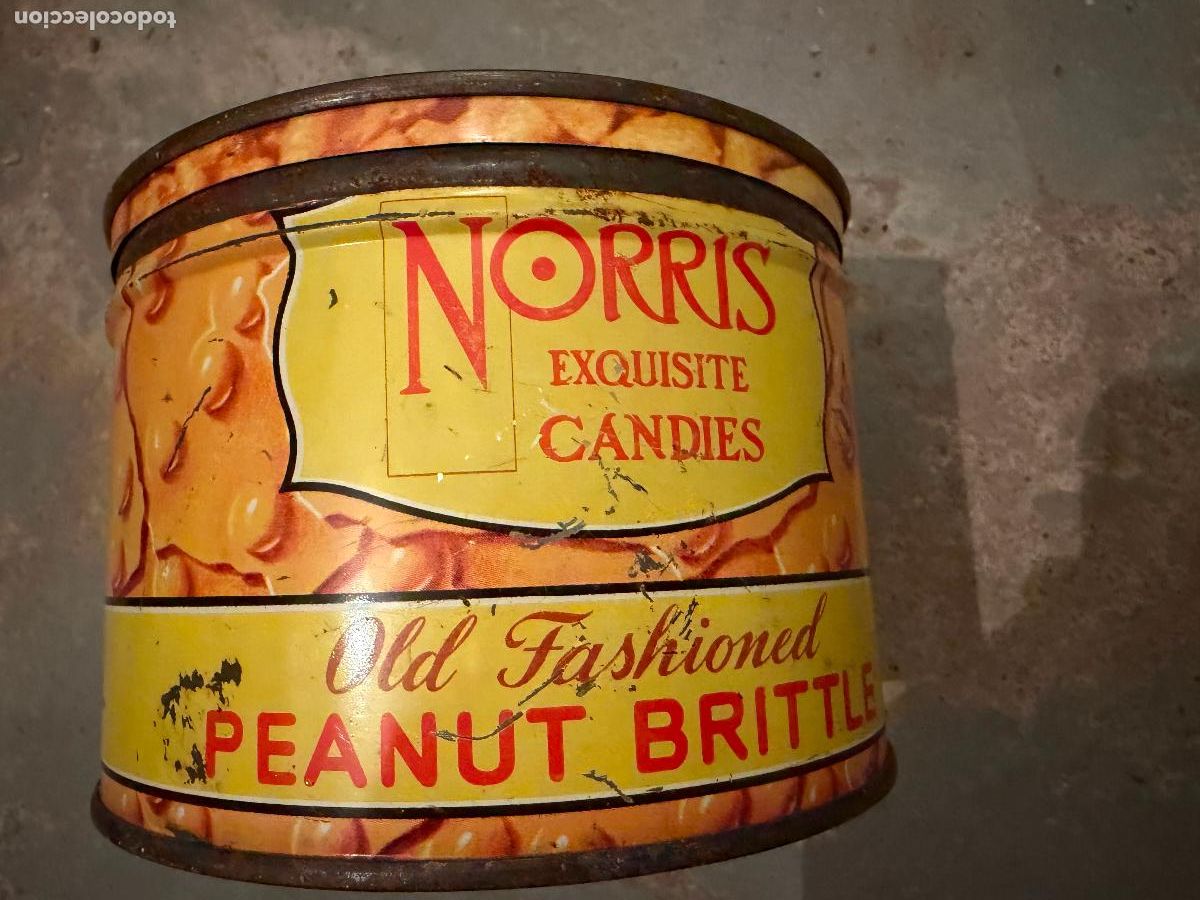 Cajas y cajitas met&aacute;licas: Lata aperitivos norris 1951
