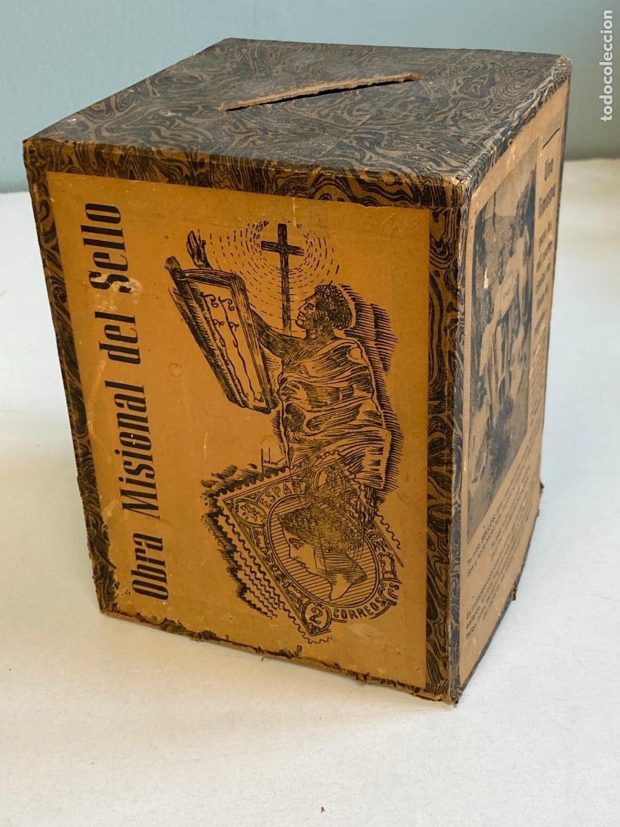 Caixas e caixinhas met&aacute;licas: RARISIMA HUCHA PARA SELLOS CONGREGACIONES MARIANAS, UNICA A LA VENTA