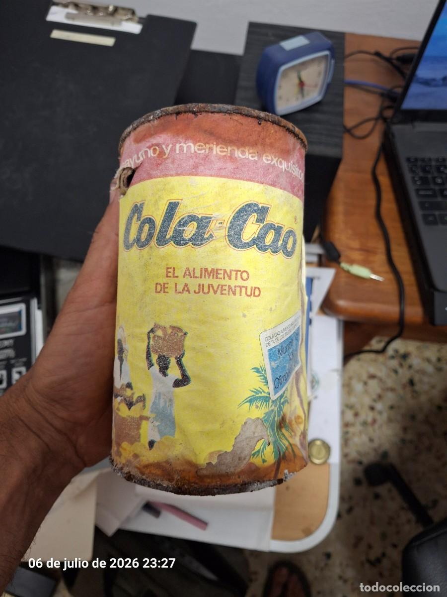 Cajas y cajitas met&aacute;licas: Antigua lata envase carton met&aacute;lico Cola Cao promo Munich XX Olimpiada 500 grs