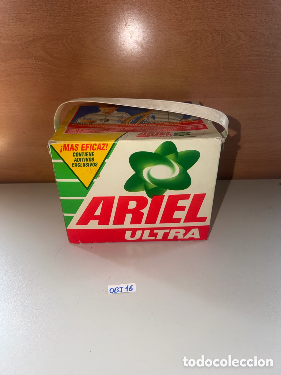 Cajas y cajitas met&aacute;licas: Antigua caja de Ariel ultra